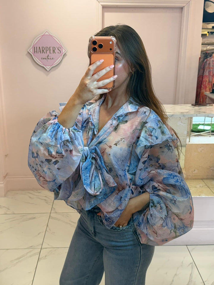 Charlotte Floral Detail Shirt/Blouse