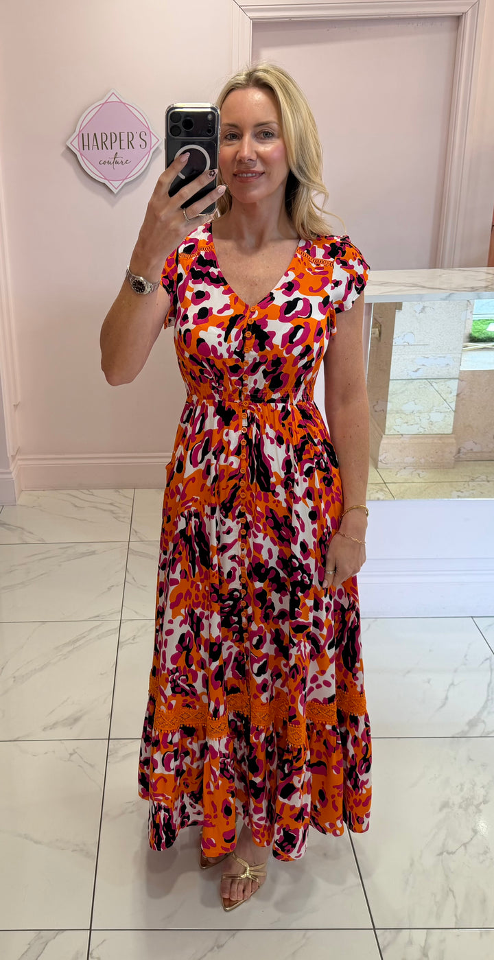 Stella Colourful Leopard Print Dress
