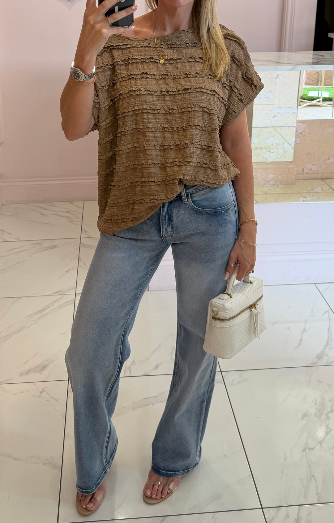Hattie Ruffle Top &amp; Trouser Co Ord