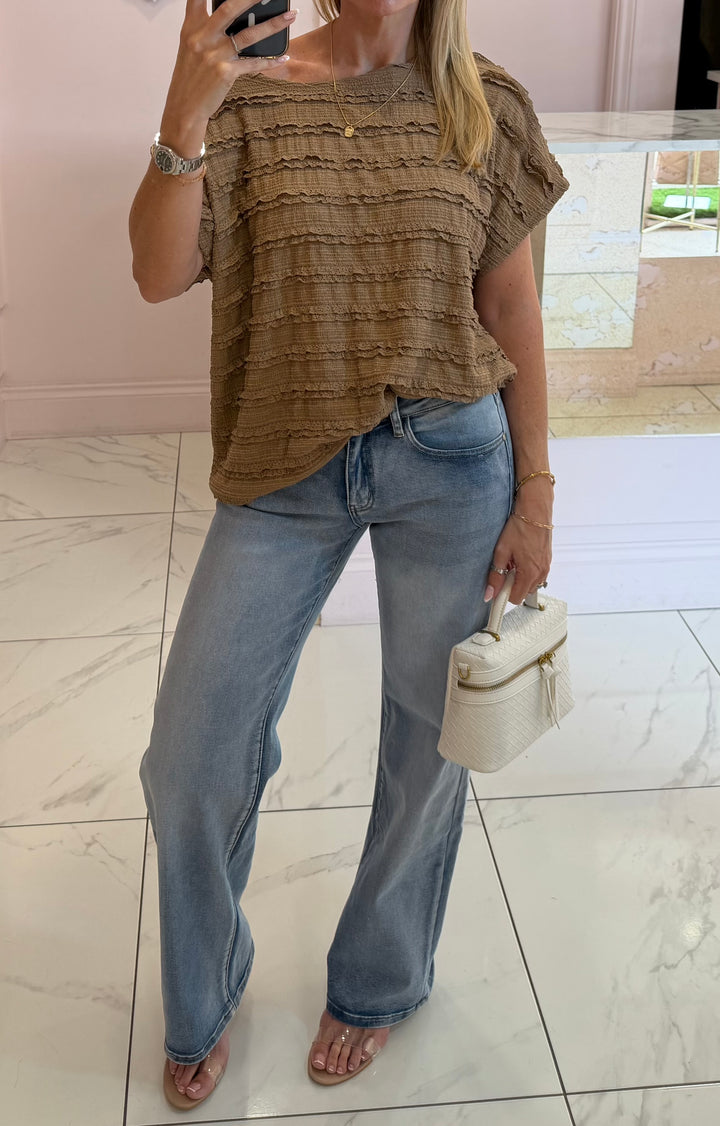 Hattie Ruffle Top &amp; Trouser Co Ord