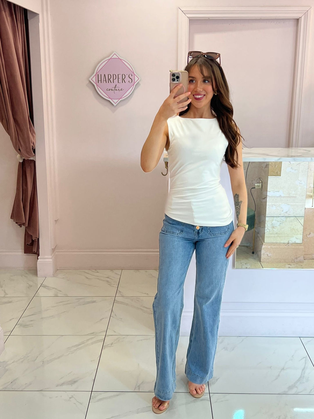 Arianna Asymmetric Fitted Top