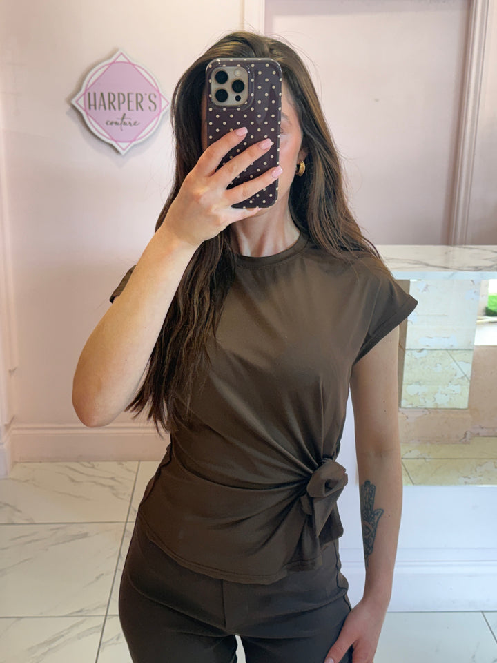 Sierra Slinky Tie Side Top