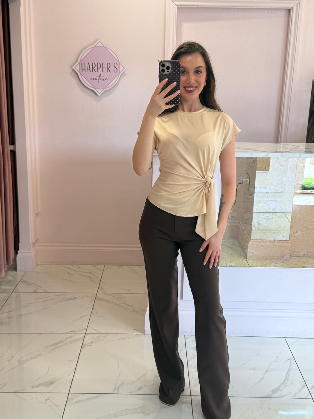 Sierra Slinky Tie Side Top