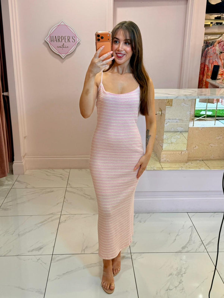 Layla Stripe Cami Midi Dress