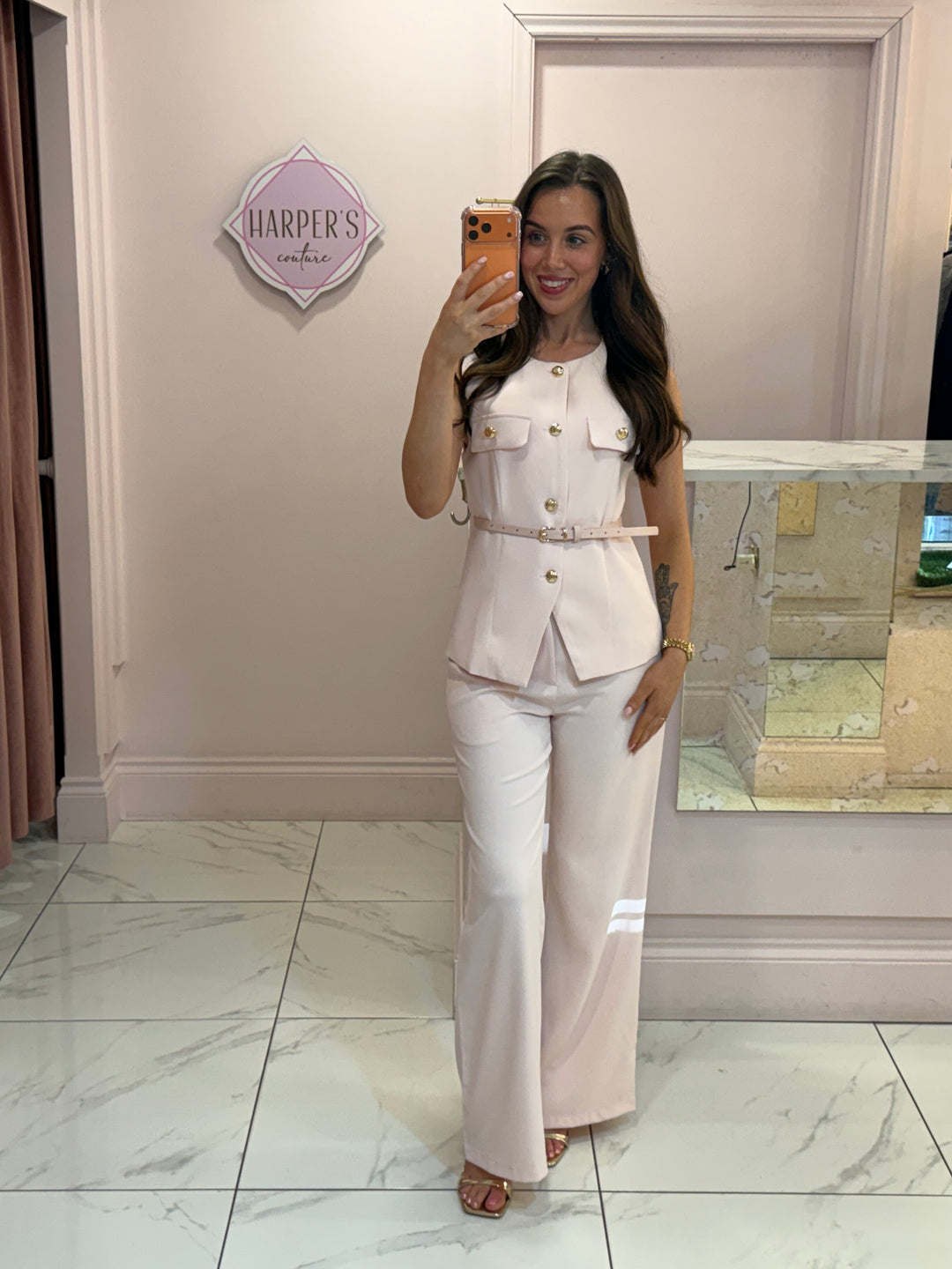 Natasha Tailored Belted Waistcoat