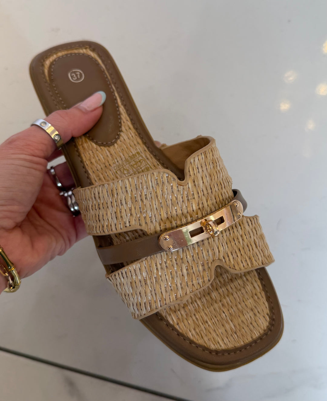 Milly Rattan Inspired Sandal