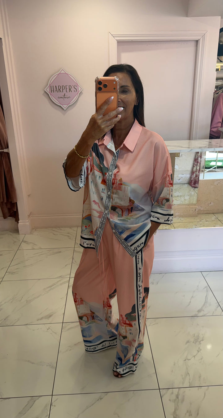 Willa Scenic Top &amp; Trouser Co Ord Set