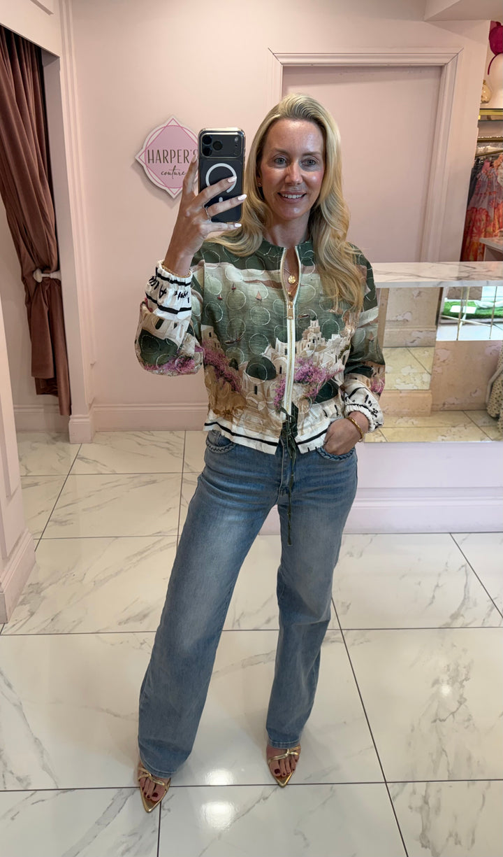 Mila Patterned Lightweight Jacket