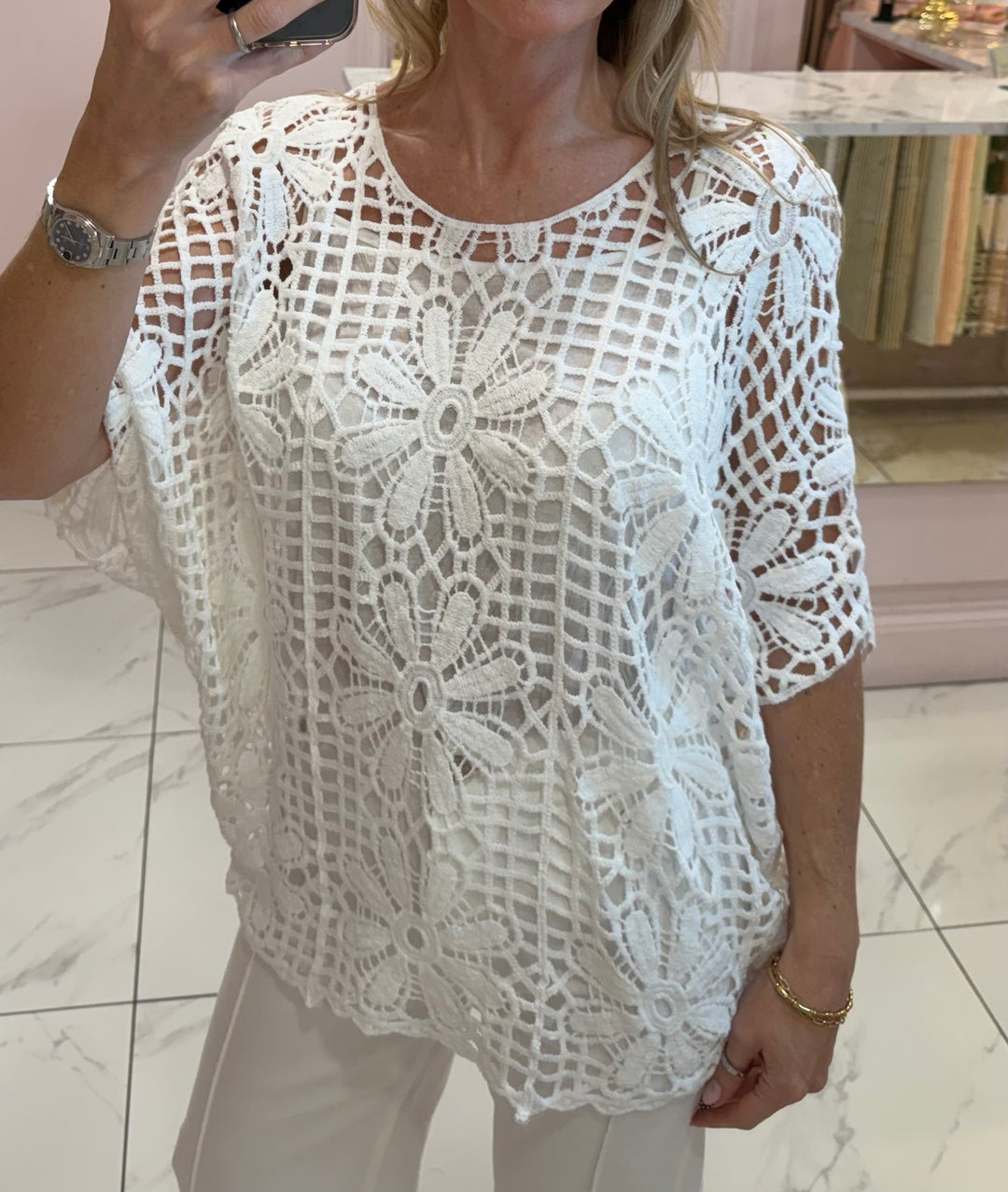 Casey Crochet Top With Vest