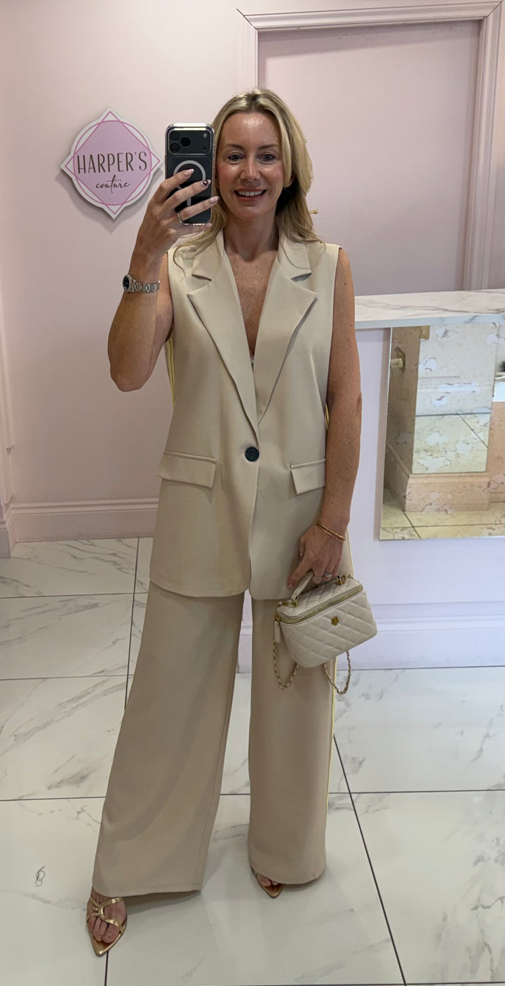 Sofia Waistcoat &amp; Trouser Co Ord Set