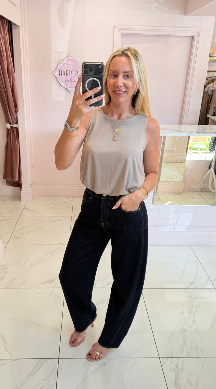 Ezme Soft Stretchy Puff Hem Top