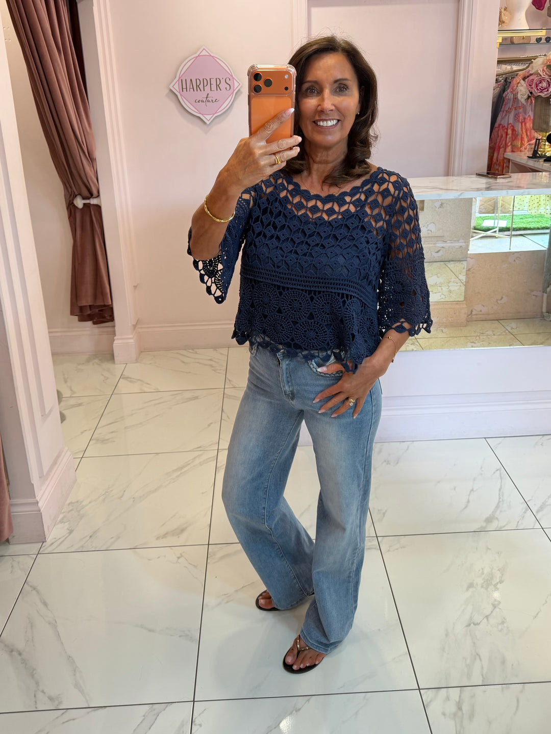 Nancy  Crochet Top