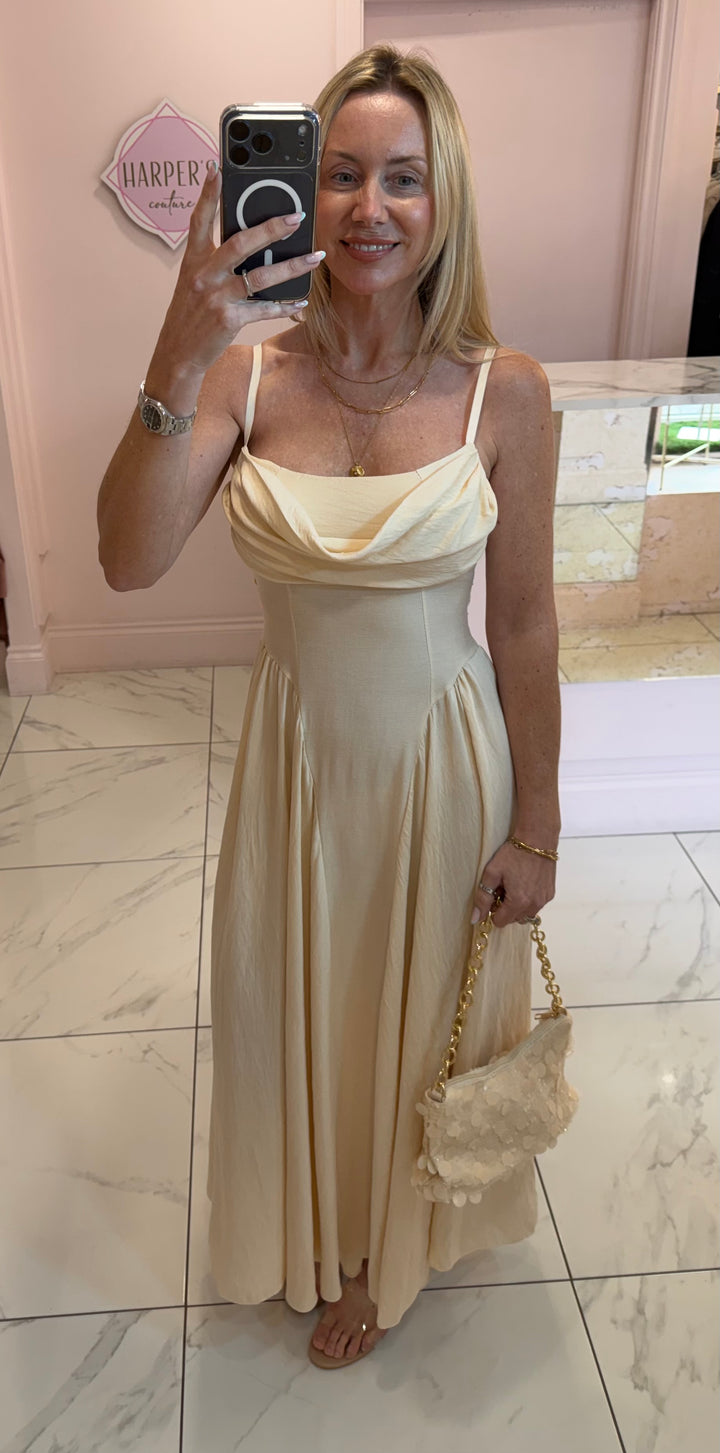 Bella Drape Front Dress