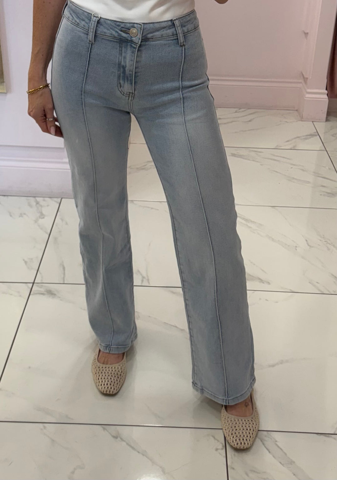 Triny Seam Front Jeans