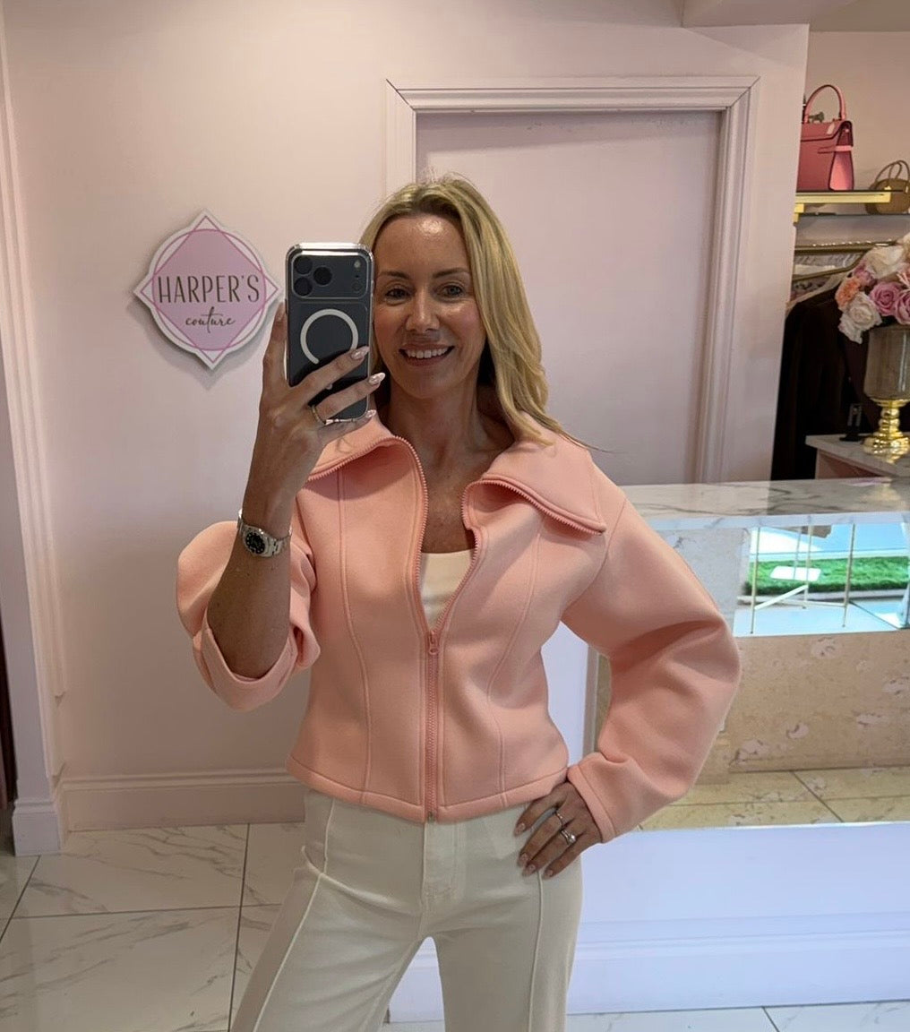 Emily Scuba Zip Up Lightweight Jacket - Amazing Price!