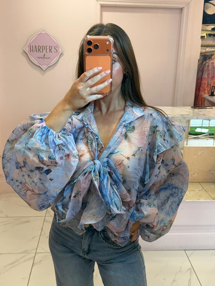 Charlotte Floral Detail Shirt/Blouse
