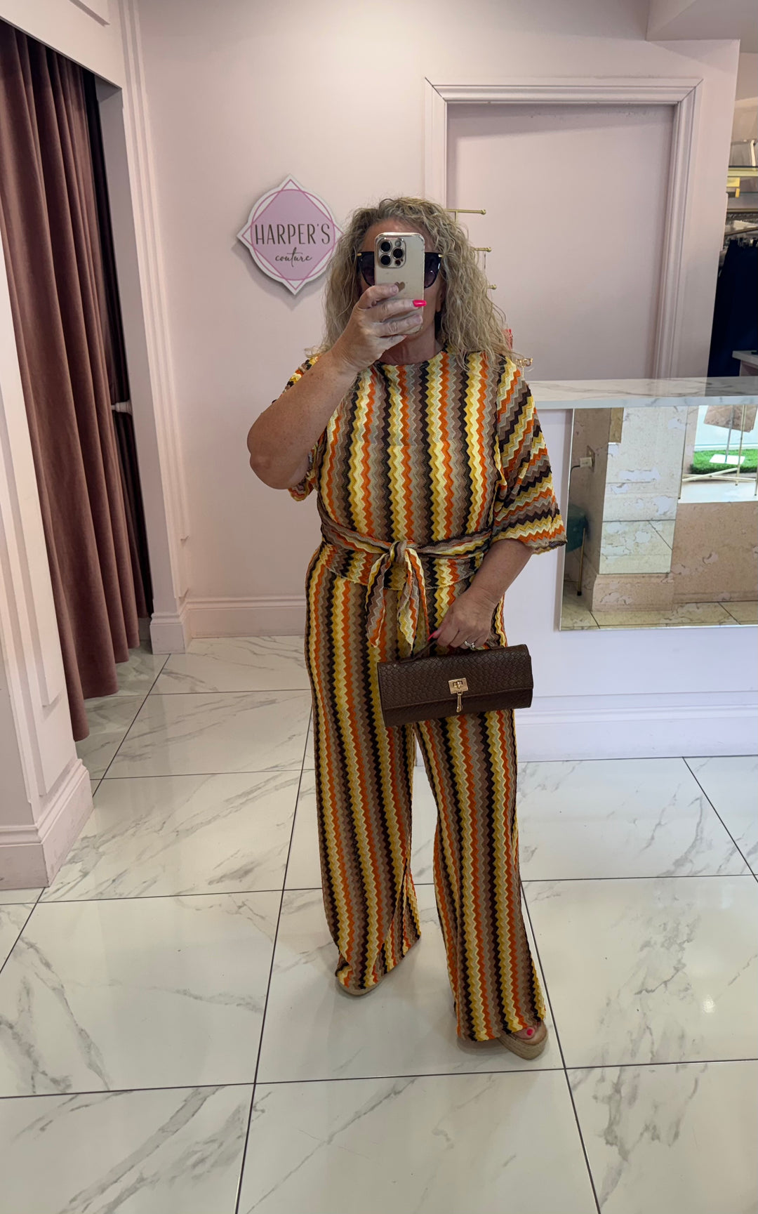 Zelda Crochet Top &amp; Trouser Co Ord Set