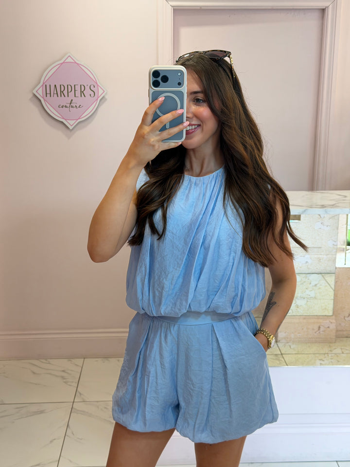 Eliza Top &amp; Skort puff hem Co Ord Set
