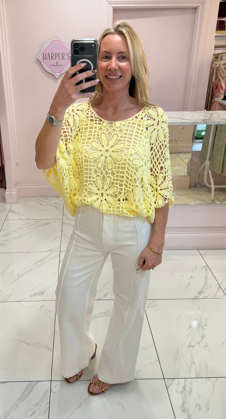 Casey Crochet Top With Vest