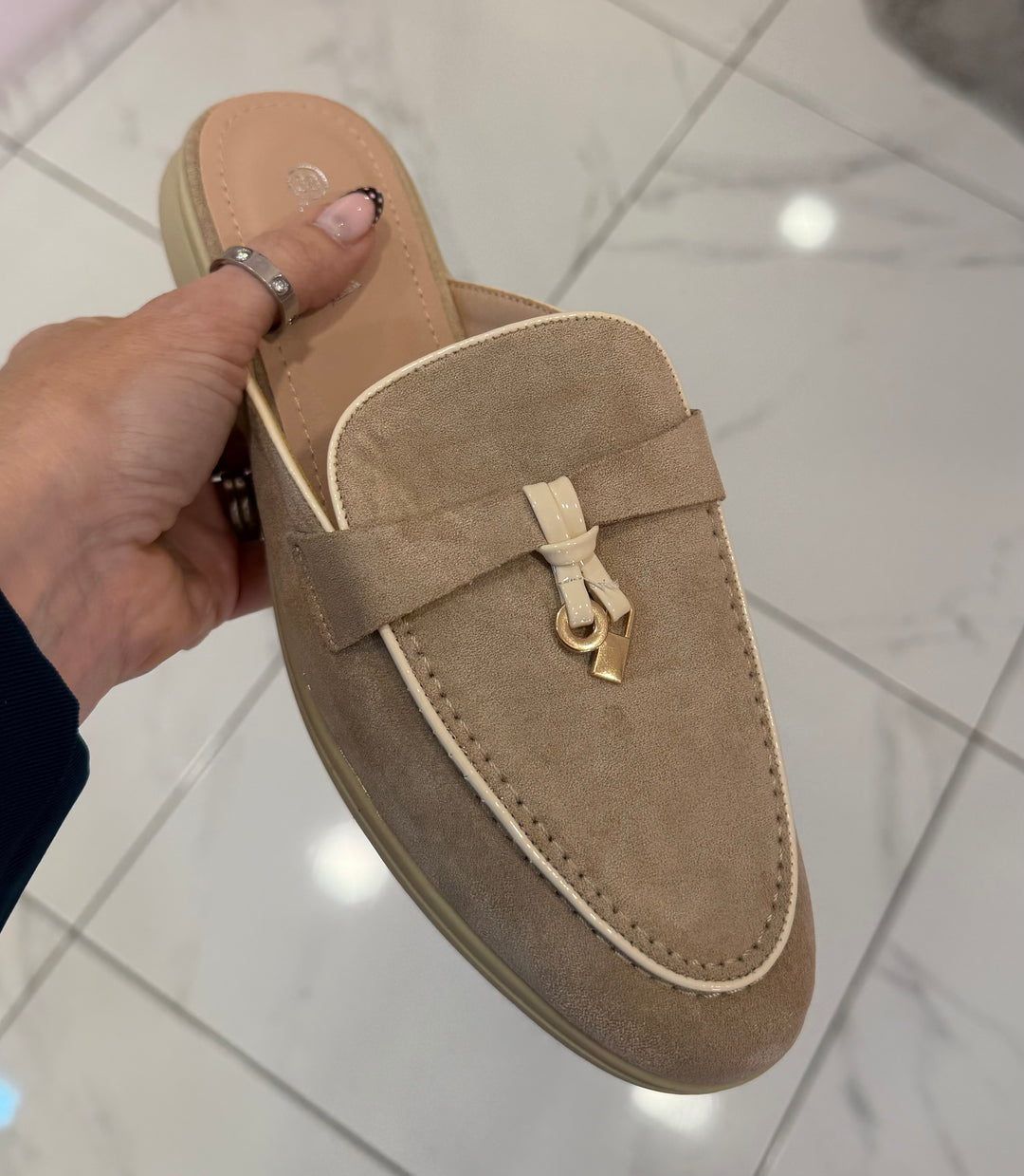 Lottie Beige Mules