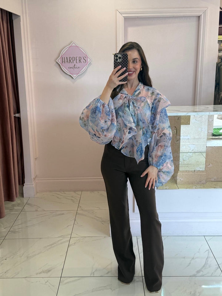 Charlotte Floral Detail Shirt/Blouse