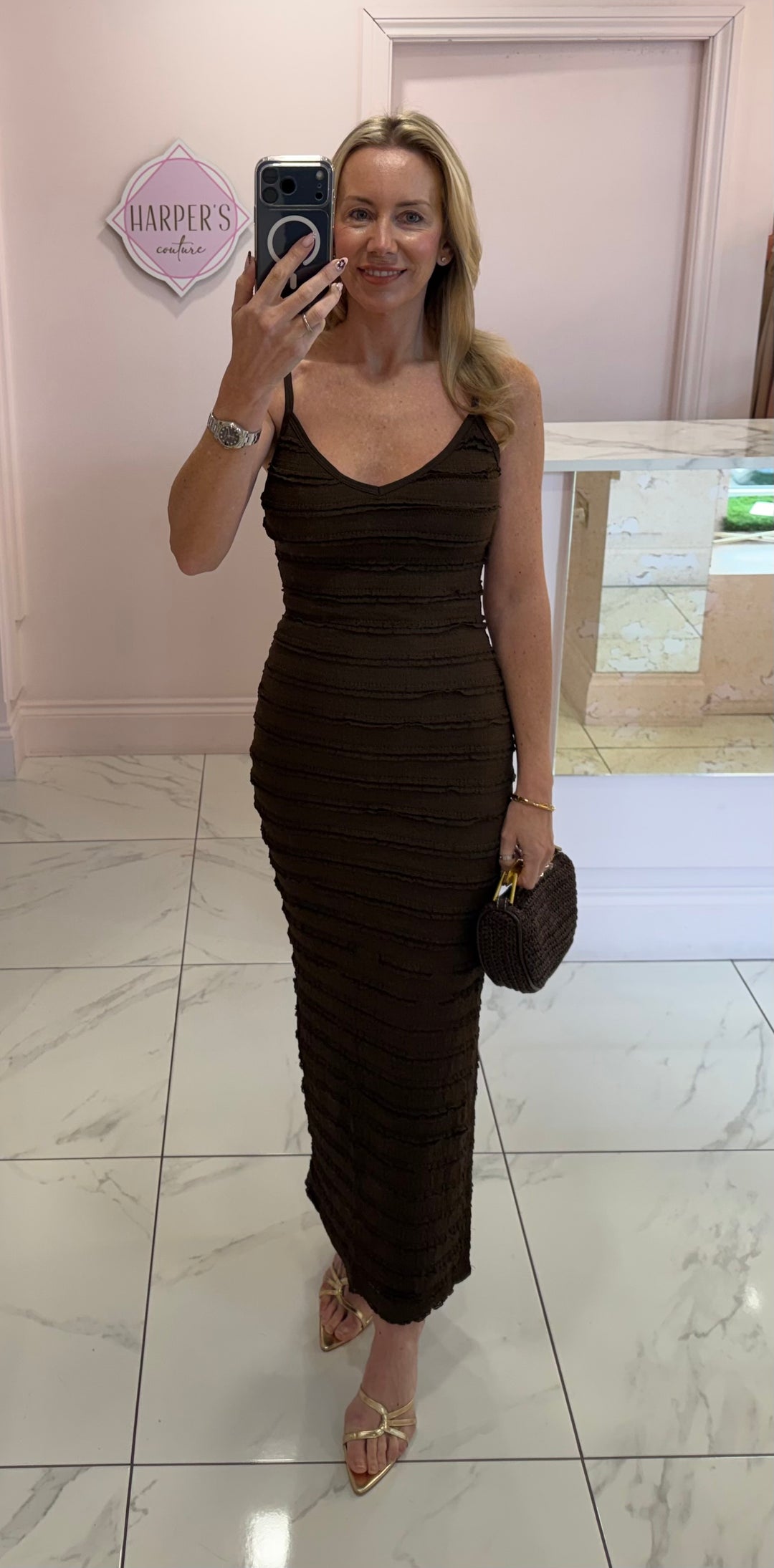 Winnie Textured Maxi Dress