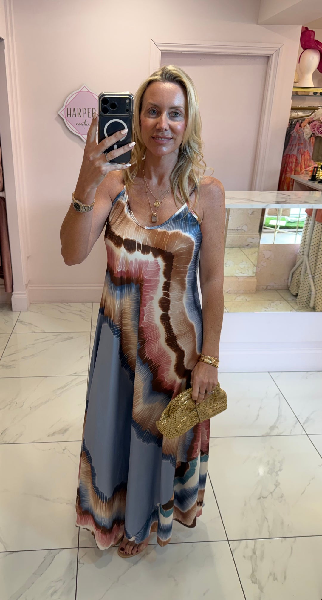 Florence Satin feel Maxi Dress