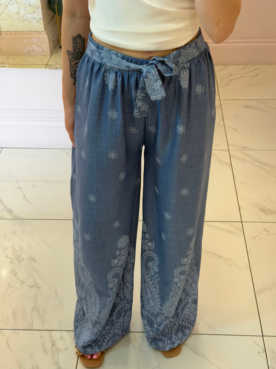 Polly Soft Demin Lightweight Trousers