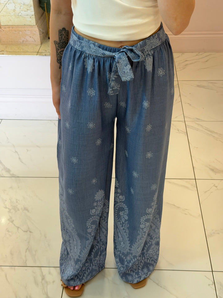 Polly Soft Demin Lightweight Trousers