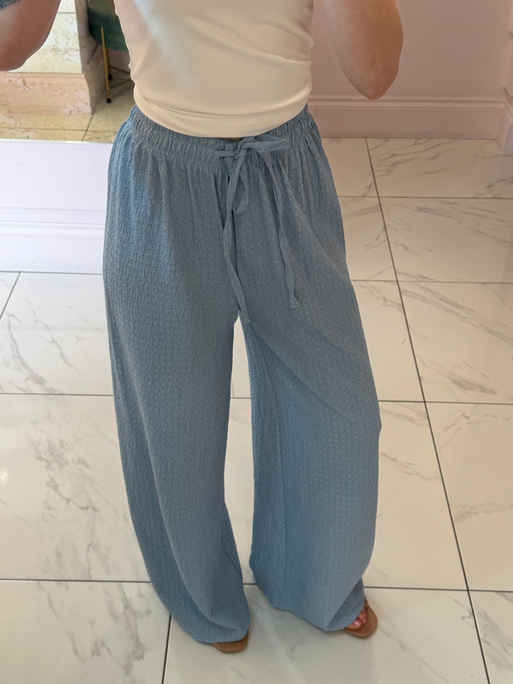 Bec Lightweight Textured Trousers