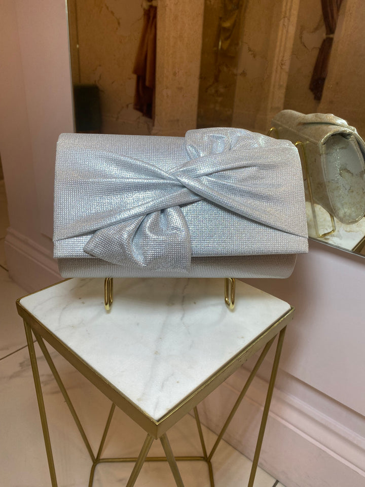 Isabel Silver Bow Bag
