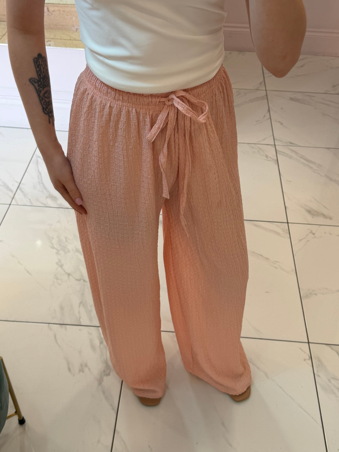 Bec Lightweight Textured Trousers