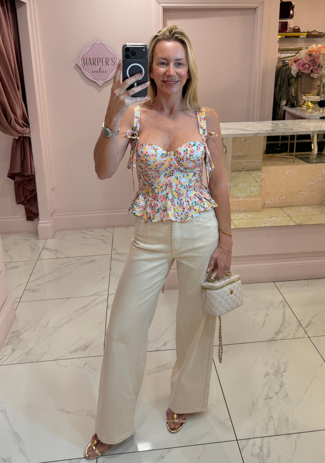 Astra Floral Corset Top