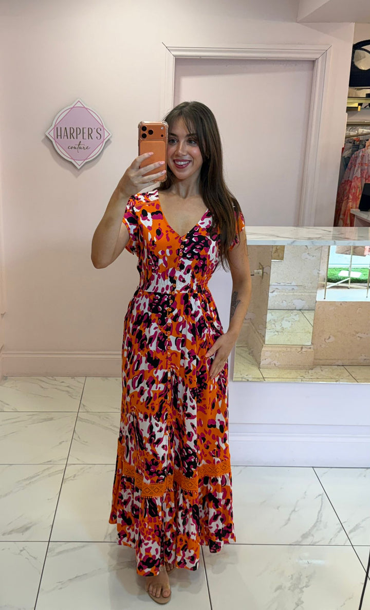 Stella Colourful Leopard Print Dress