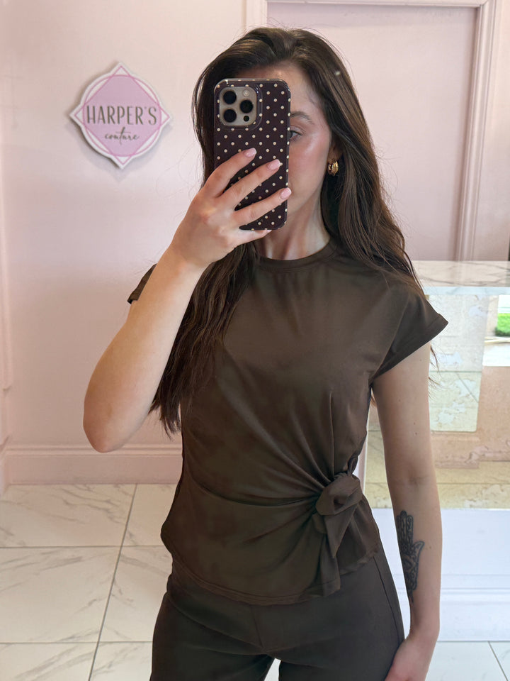 Sierra Slinky Tie Side Top