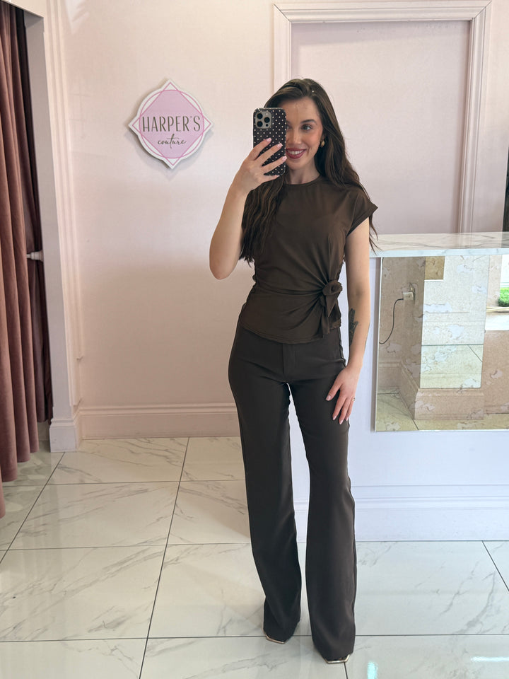Sierra Slinky Tie Side Top