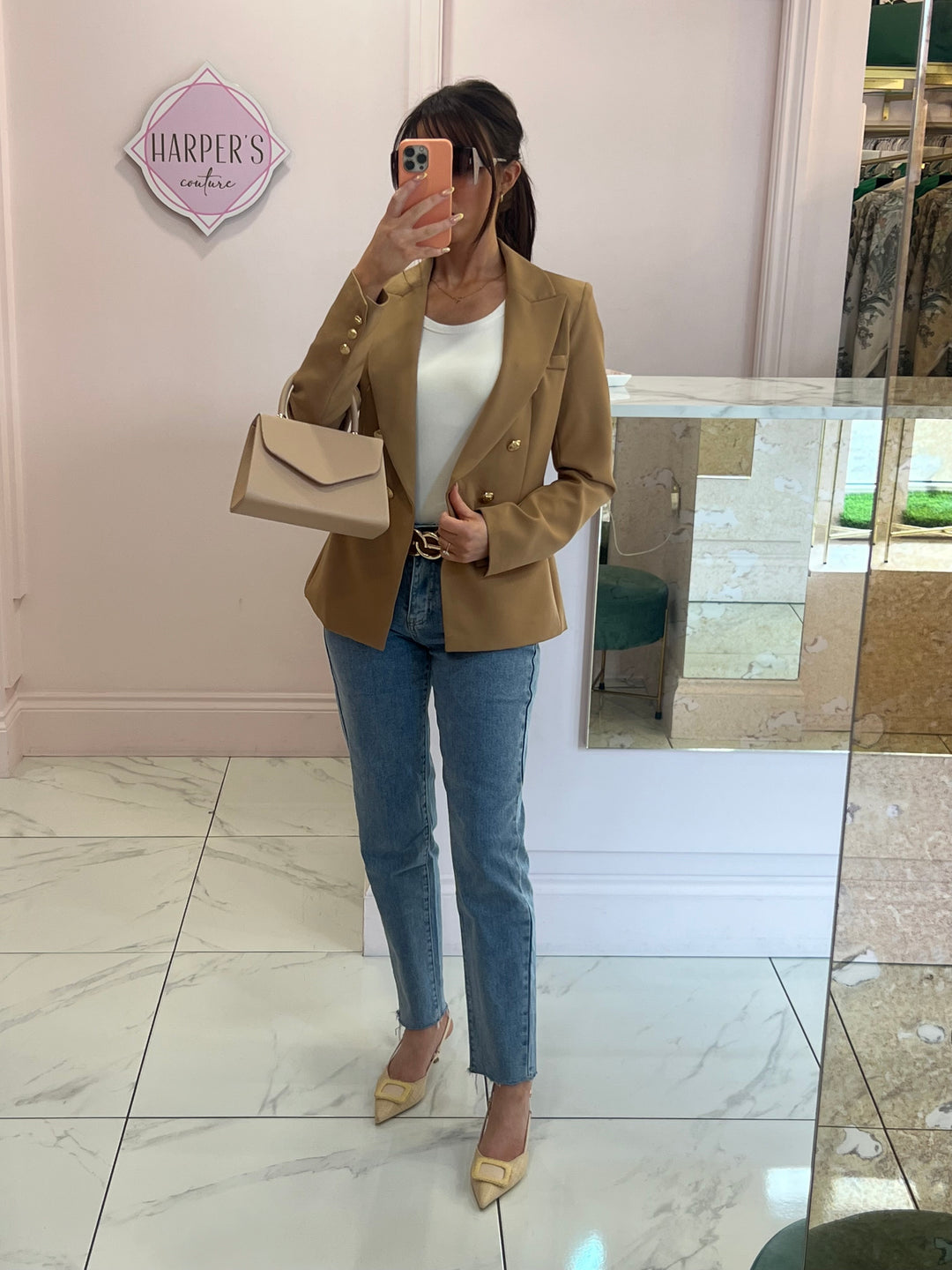 Poppy Mom Fit Stretch Jeans