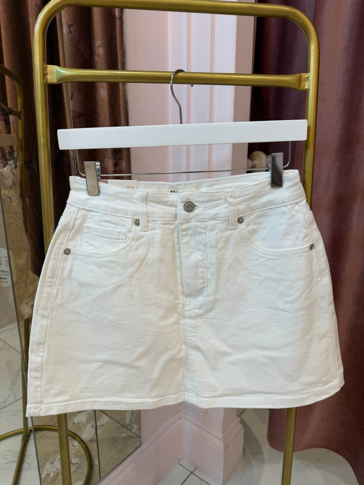 Dania High Waist Denim Skort