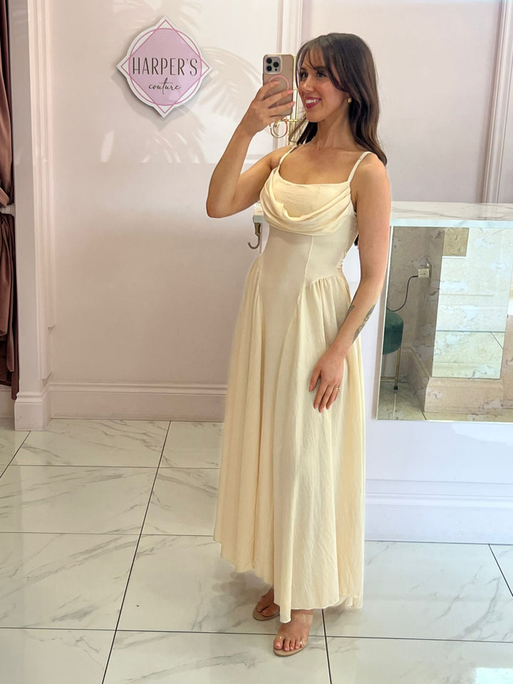 Bella Drape Front Dress