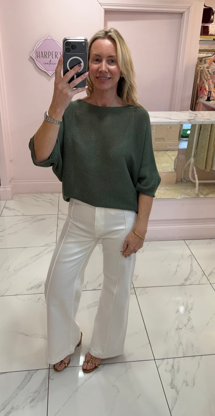 Daisya Fine Knit Reversible Top