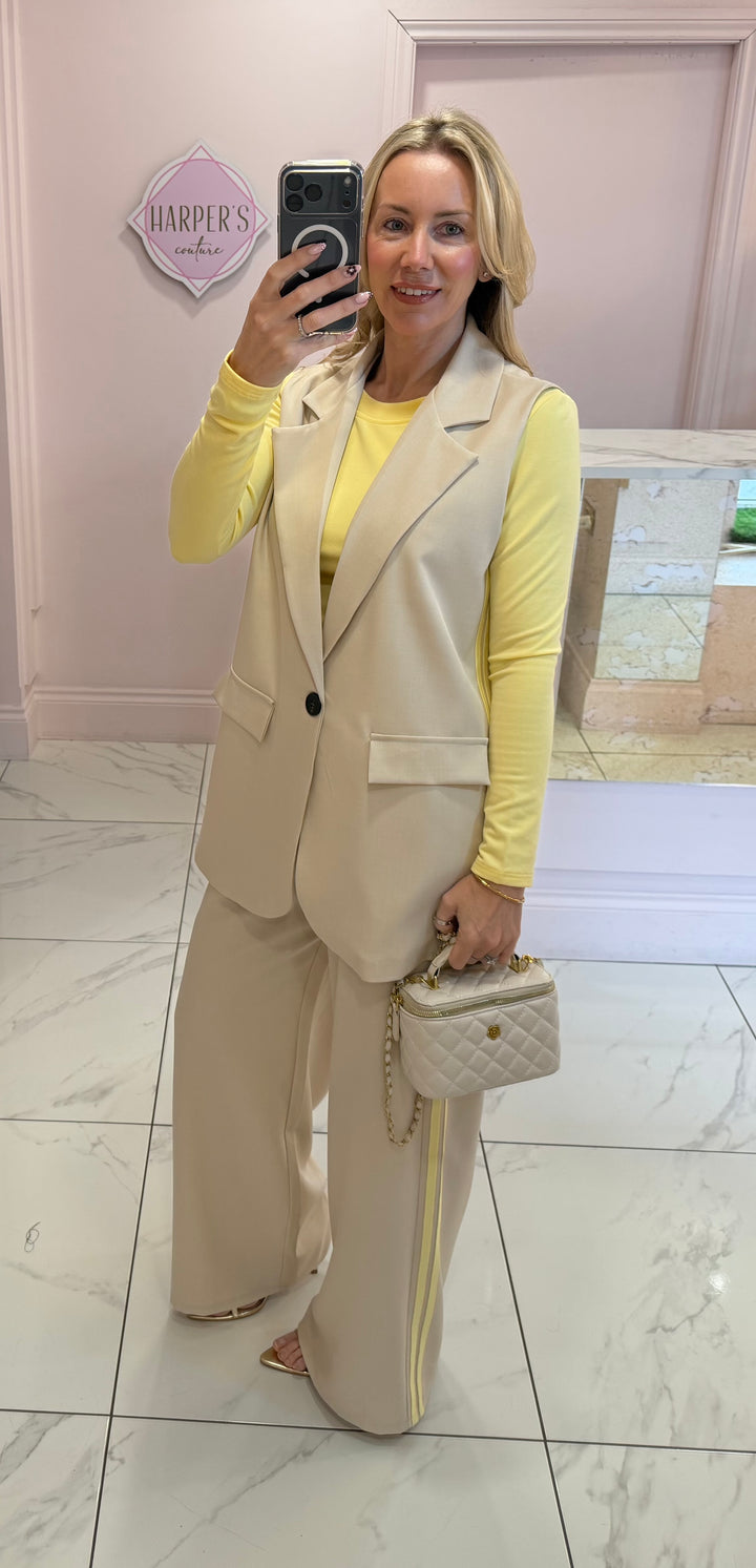 Sofia Waistcoat &amp; Trouser Co Ord Set