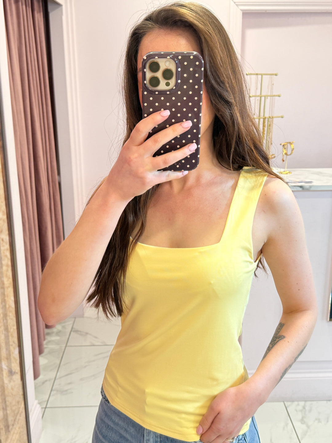 Zini Slinky Double Layer Vest Top