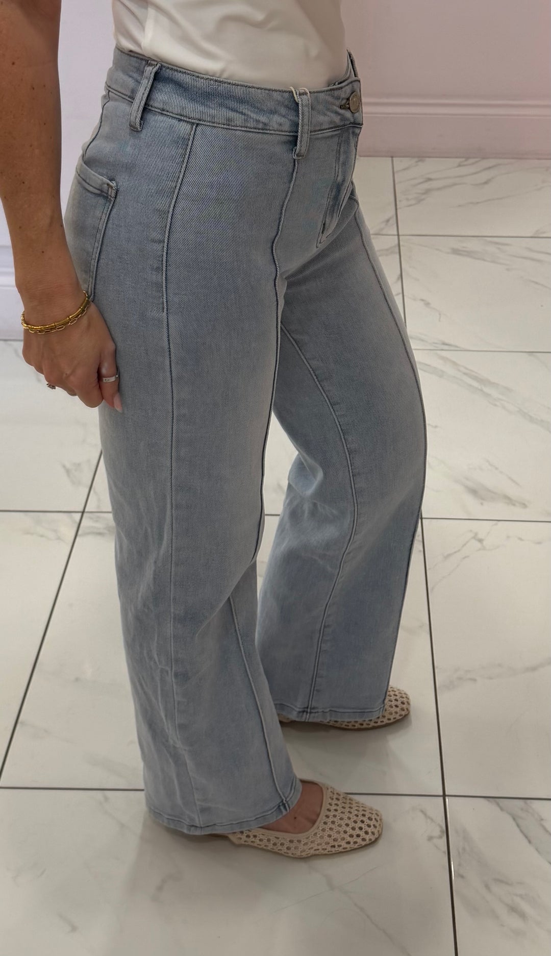 Triny Seam Front Jeans