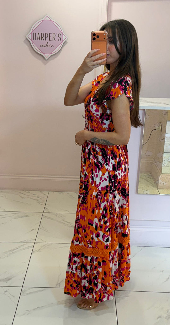 Stella Colourful Leopard Print Dress