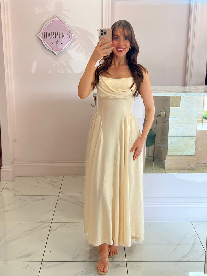 Bella Drape Front Dress