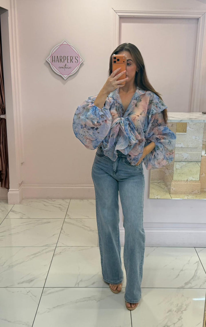 Charlotte Floral Detail Shirt/Blouse