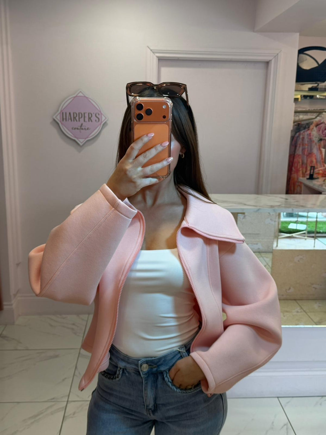 Emily Scuba Zip Up Lightweight Jacket - Amazing Price!