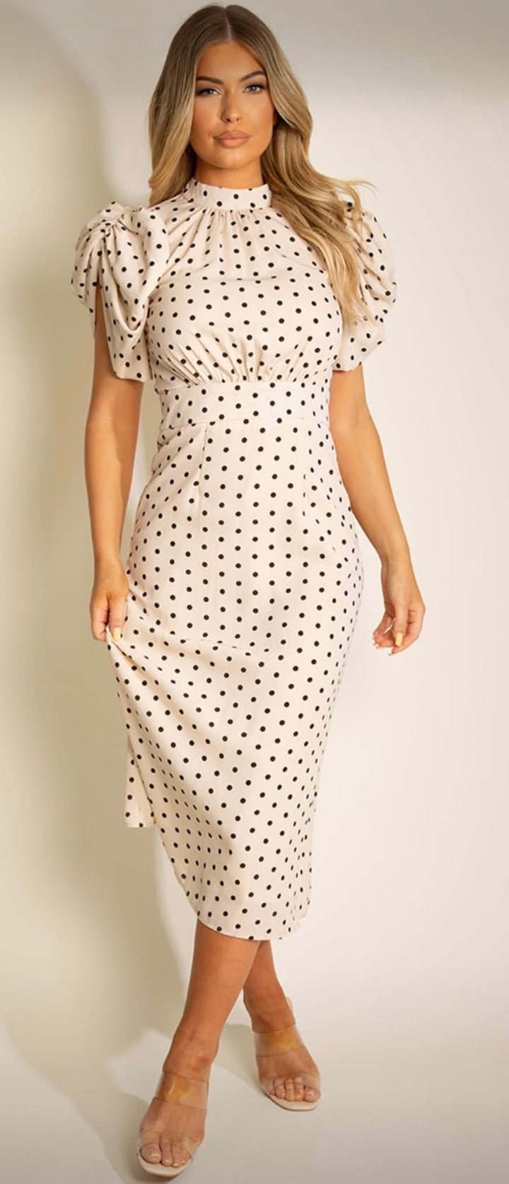 Daphne Polka Dot Midi Dress