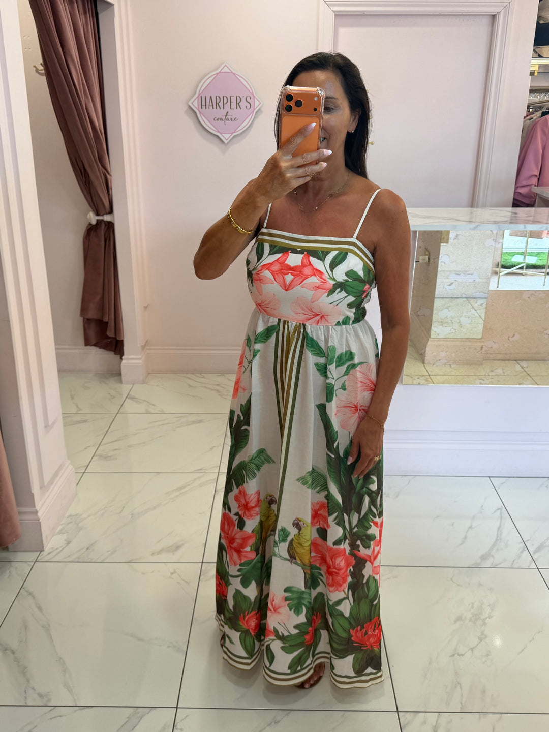 Esra Floral Summer Maxi Dress