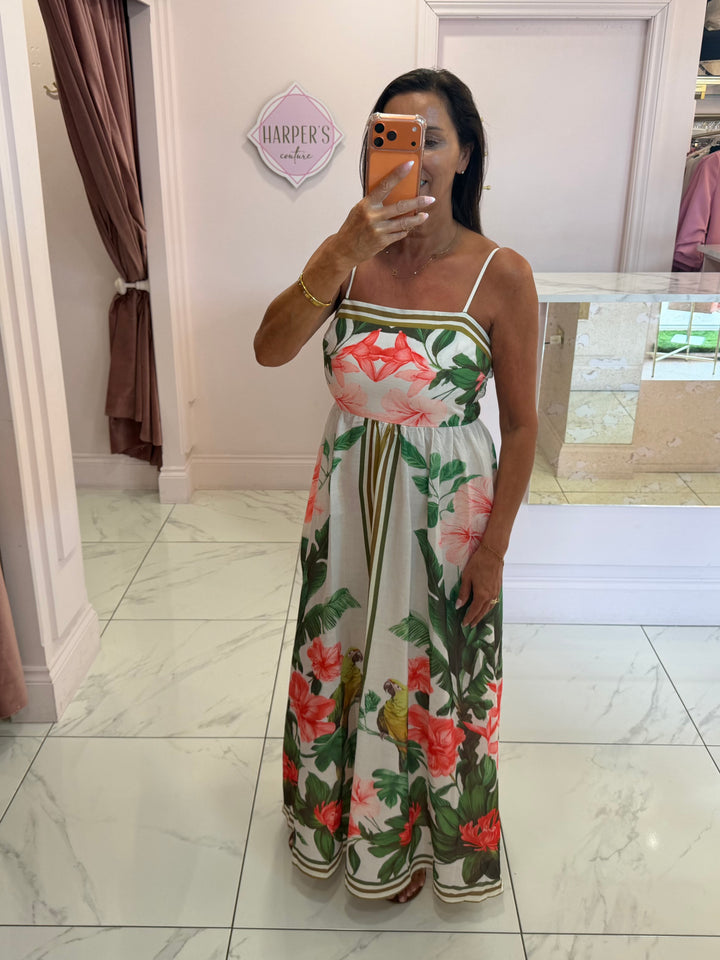 Esra Floral Summer Maxi Dress
